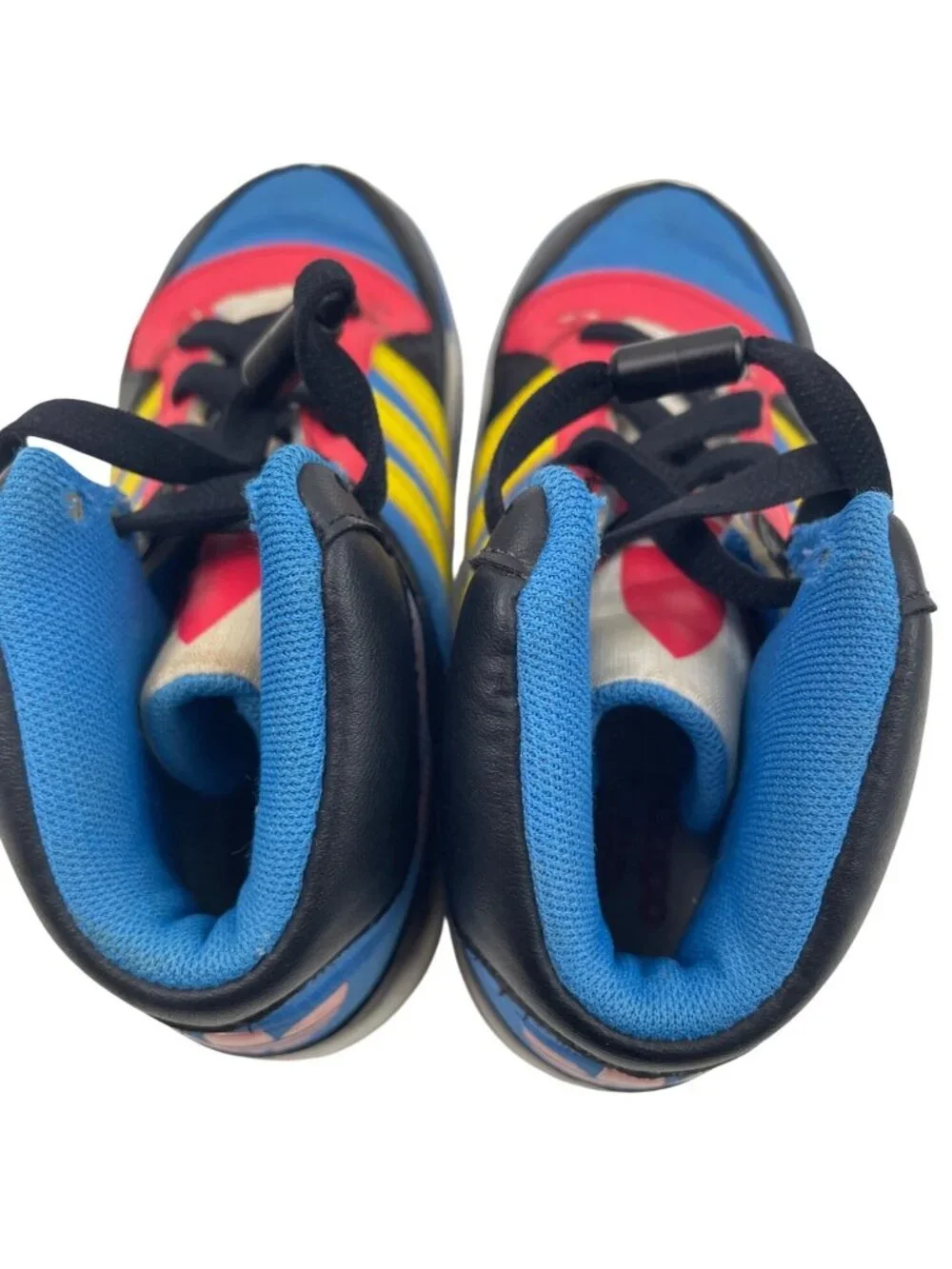 Adidas Hard Court Hi High-Top Shoes Multicolor Size 9.5 US Kids Retro Sneakers